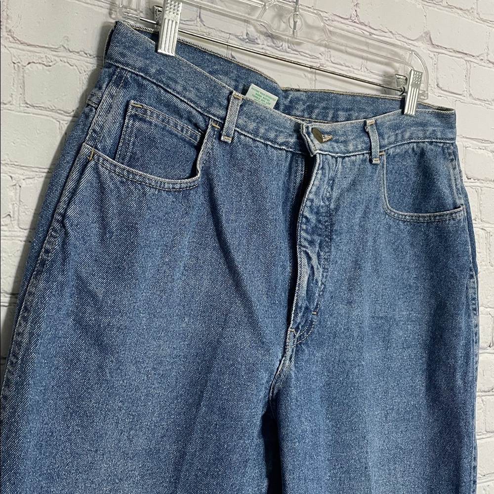 Vintage Gitano Mom Blue High Rise Tapered Leg  Denim Jeans 16 Short - Picture 3 of 7